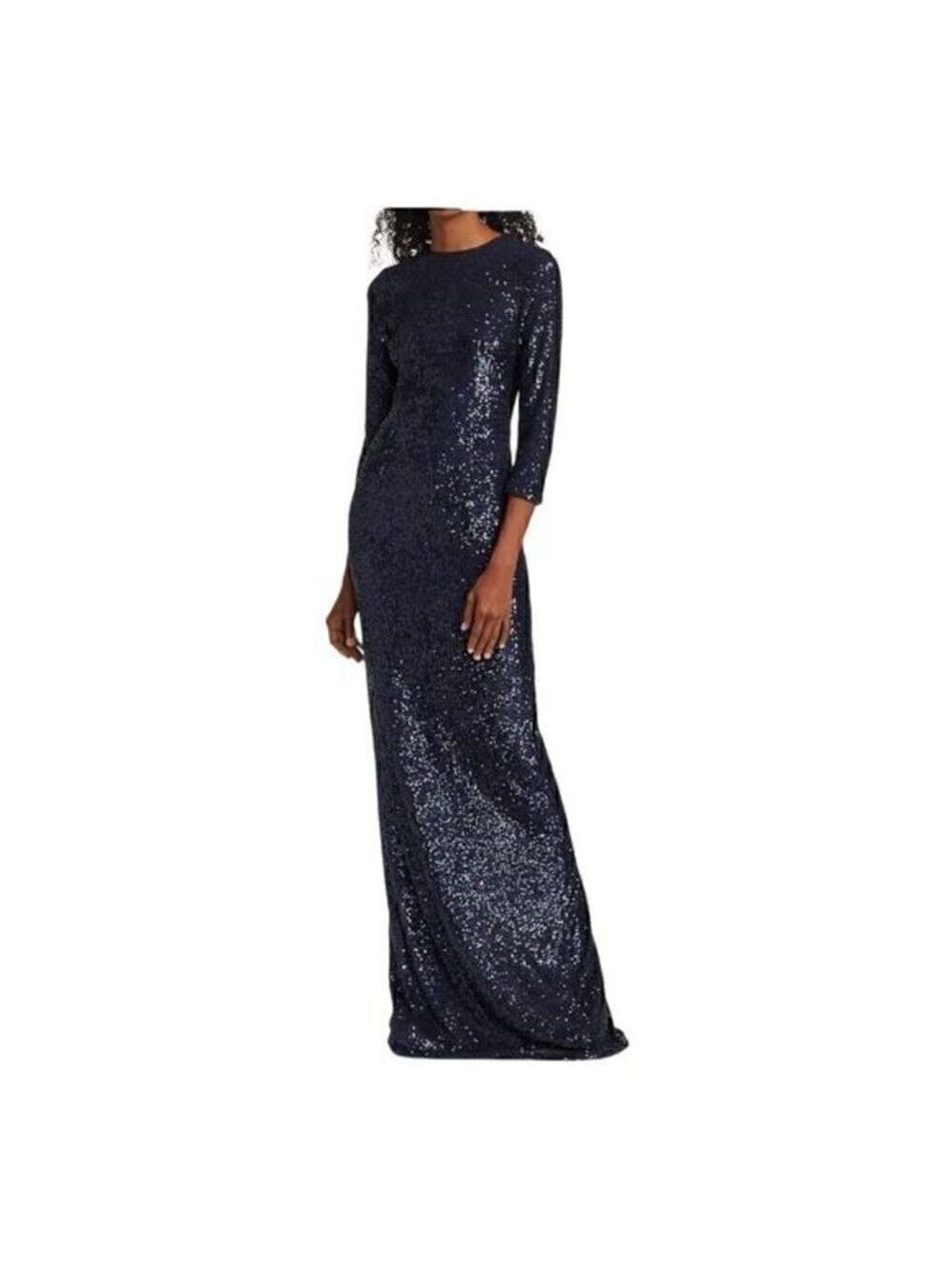 Teri Jon by Rickie Freeman Sequin Embellishments Column Gown size 4 NWT